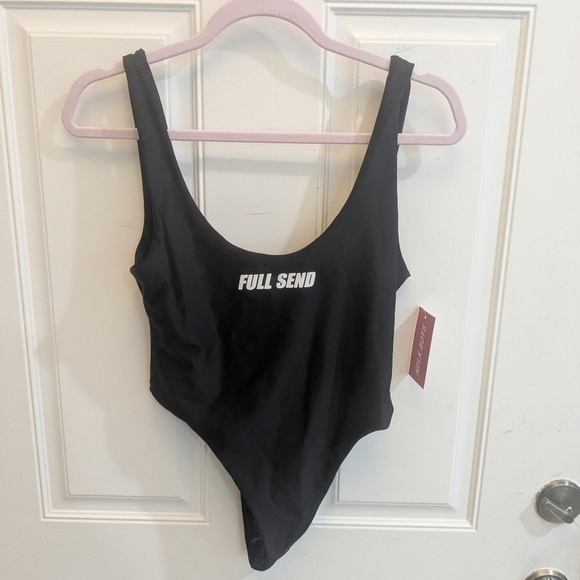 NWT Nelk Boys Full Send One Piece Thong Swimsuit - Picture 2 of 6